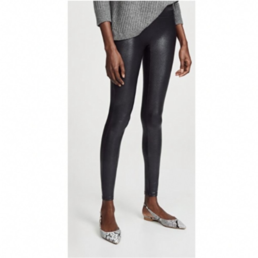 Spanx Faux Leather Pebbled Leggings XS